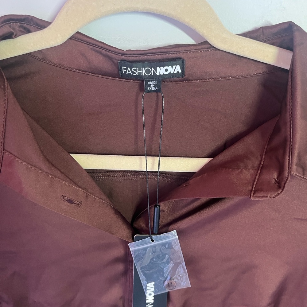 Fashion Nova Deep Red Top